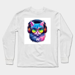 Cat sticker for Smartphones phone case Hoodies Tshirts Wallart Long Sleeve T-Shirt